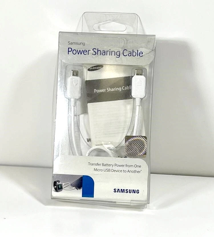 Samsung EP-SG900U Power Sharing Cable for Micro-USB Devices, White - Image 2 of 4
