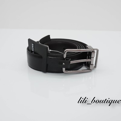 NWT Michael Kors Men's Cut to Size Reversible Dress Belt Leather Brown Black $78
