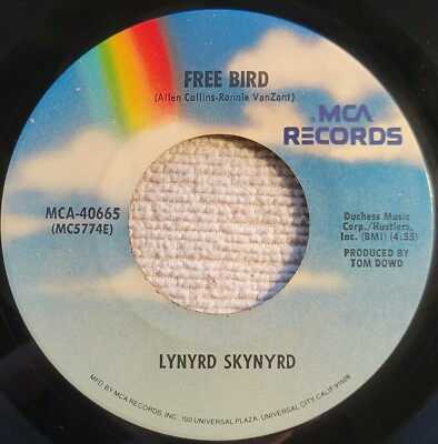 Lynyrd Skynyrd ''Free Bird (Live) / Searching (Live)'' VG see video
