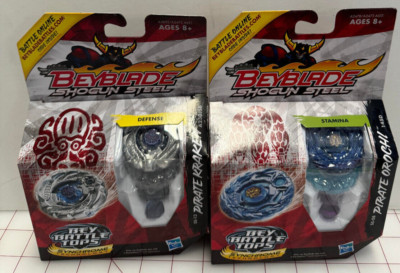 Beyblade Shogun Steel Pirate Orochi SS-08 145D & SS-13 Pirate Kraken Battle Tops
