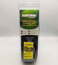 New RAYOVAC Universal Battery Charger Rechargeable NiMH AAA AA C D 9V