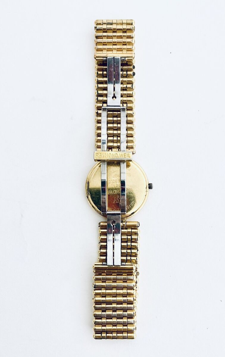 Vintage Raymond Weil Geneva 101 18K Gold Link Electroplated Vintage Raymond Weil Geneva 101 18K Gold Link Electroplated