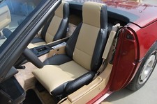 For Chevy Corvette C4 1984-1993 Iggee S.leather 2 Front Seat Covers 13 Colors
