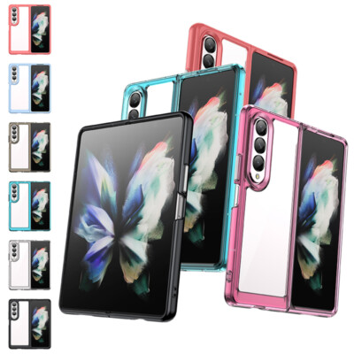 For Samsung Galaxy Z Fold3/Fold4 Luxury Clear Shockproof Lightweight Phone Case