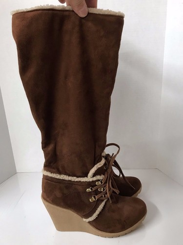 Ann Taylor Loft Chestnut Suede 