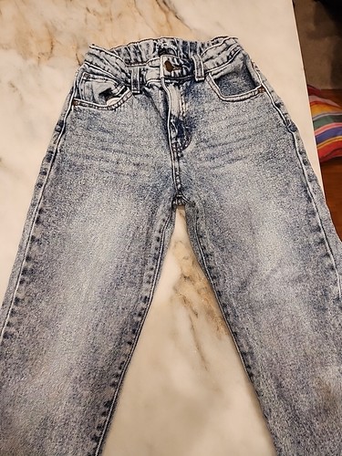 Art Class Girl's Size 10 Super Skinny Adjustable Drawstring Stretch Blue Jeans - Picture 2 of 4
