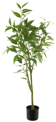 Künstlicher Ficus im Topf Benjamina Birkenfeige Grün ca. 120 cm Kunstpflanze