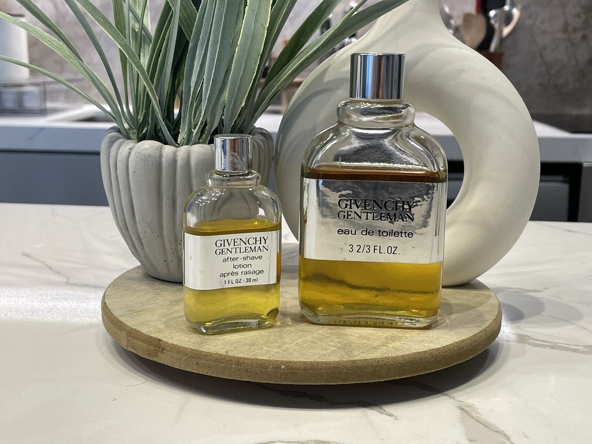 Vintage 70s GIVENCHY GENTLEMAN Eau De Toilette Perfume after Shave 