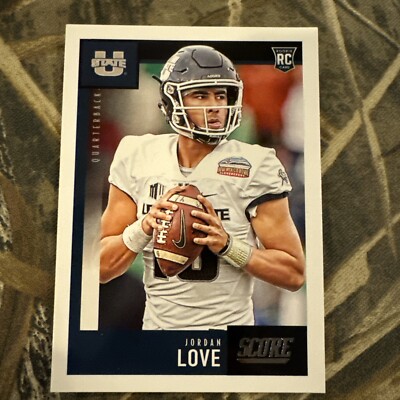 2020 Panini Score Rookie - Jordan Love (#361)  Packers UTAH STATE