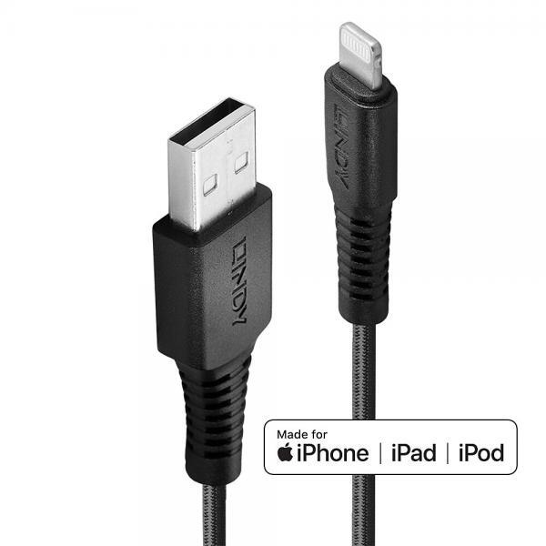 Cavo di ricarica rinforzato USB Tipo A a Lightning, 3m