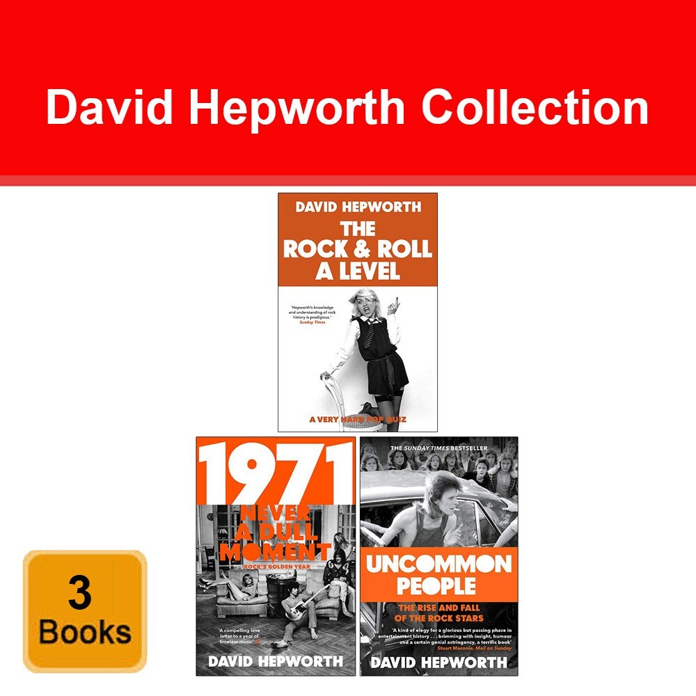 David Hepworth 3 Books Collection Set Rock & Roll A Level, Uncommon People