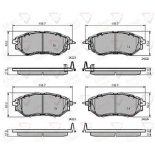 Brake Pads Set For Subaru Legacy MK4 3.0 Front 26296-AG000 26296-AG030