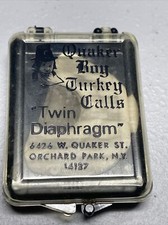 Quaker Boy Turkey Call Vintage Twin Diaphragm In Case