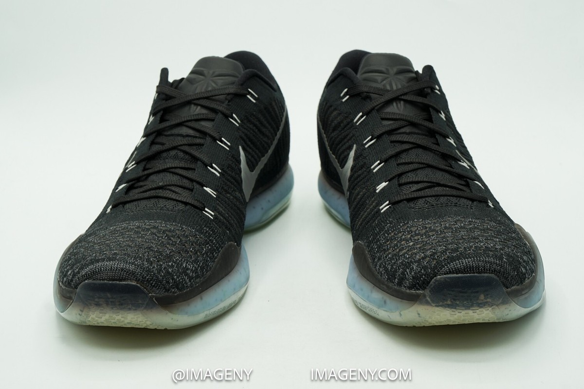 NIKE KOBE X ELITE USED SIZE 12 HTM ARROWHEAD BLACK METALLIC