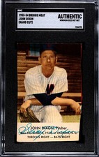 RARE!! 1953-54 Briggs Meats SP John Dixon Washington Senators SHORT PRINT SGC