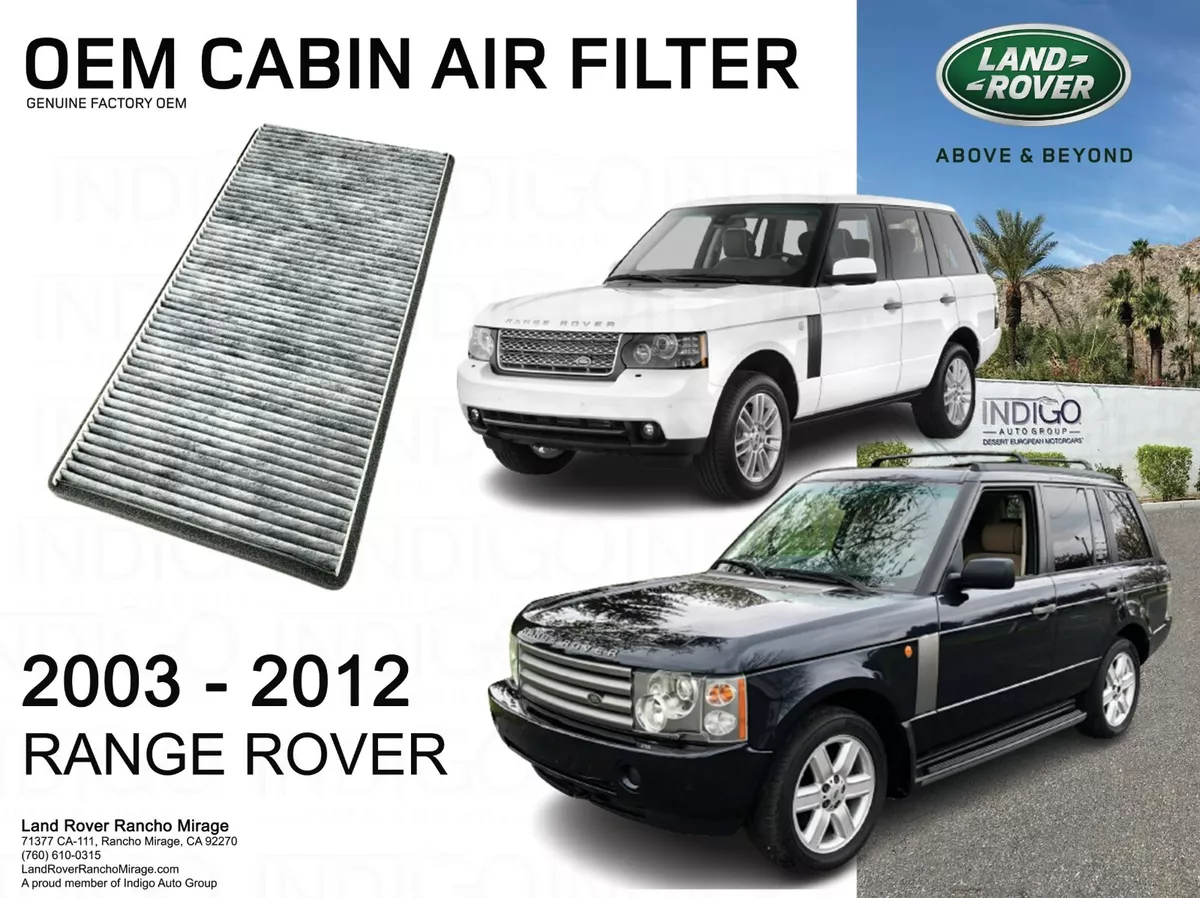 Range rover cabin filter online