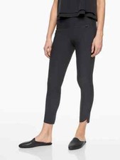 NEW Athleta Women's Size XXS Black Stellar Cropped Zip Pocket Pant
