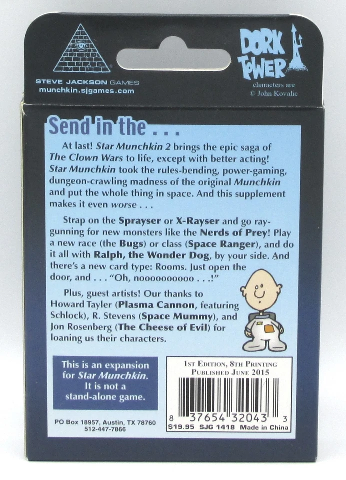 Star Munchkin 2 SJG1418 Clown Wars (Expansión) [115 Cartas] Juegos de Steve Jackson Foto 2 de 2