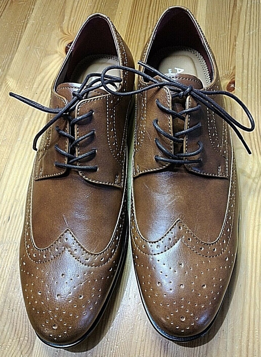 Mens 10.5 Apt 9 brown oxford memory foam shoes. s-l400.jpg main image 4