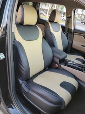for HYUNDAI SANTA FE IGGEE S.LEATHER CUSTOM MADE 2 FRONT SEAT COVERS 13 COLORS