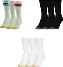 GOLDTOE Women's Ultra Tec Crew Socks (3 Pairs)