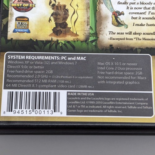 Tales of Monkey Island: Deluxe Edition - Complete in Box - VERY RARE - PC - Picture 24 of 24