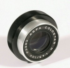PRL AGFA COLOSTAR N 1:4.5 f 100 mm magnifier lens F3382 LENS ENLARGER C.O.