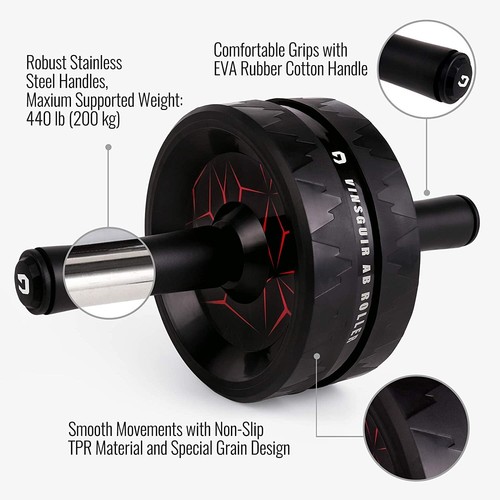 AB Wheel Pro Rodillo de Ejercicio para Abdominales y Brazos, Rueda Abdominal NUEVO - Imagen 4 de 8