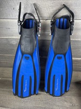 MARES Plana Avanti Quattro ABS Diving Fins Size SMALL Made in Italy Blue