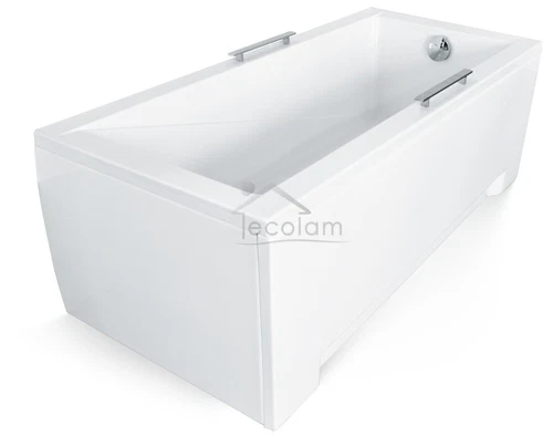 Badewanne Wanne Rechteck 170 x 70 cm ohne/mit Handgriffe Schürze Ablauf Silikon - Bild 5 von 8