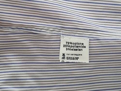 Camicia uomo manica lunga Kevin Up taglia L trade mark a righe in cotone - Imagen 17 de 24