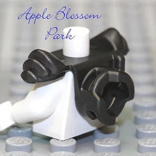 Lego Ninjago Ninja GRAY SCABBARD ARMOR -Minifig Black Katana Sword Weapon Holder