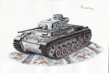 Attack AT72875 1/72 WWII German PzKpfw.III/J L/60 Early Production