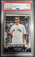 2024 Topps Victor Wembanyama 2023 First Pitch PSA 9