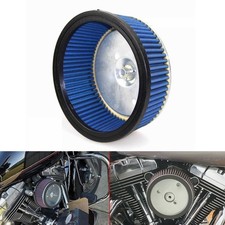 Motorcycle Engine Parts Air Intake Filter Cleaner For Harley Touring Dyna Blue