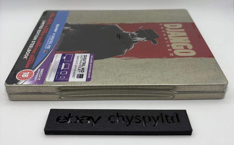 Django Unchained UK Steelbook Blu Ray Zavvi NEW & SEALED Debossed SENT IN BOX - Image 4 of 4
