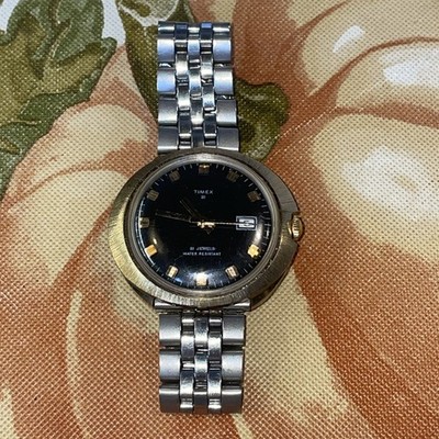 Vintage 1972 Timex UFO 21-Jewels Wrist Watch - Works - Manual Wind