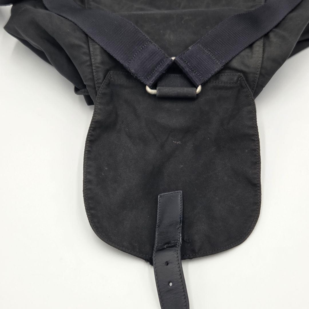 Prada Nylon Backpack Black Triangular Logo Used w… - image 18