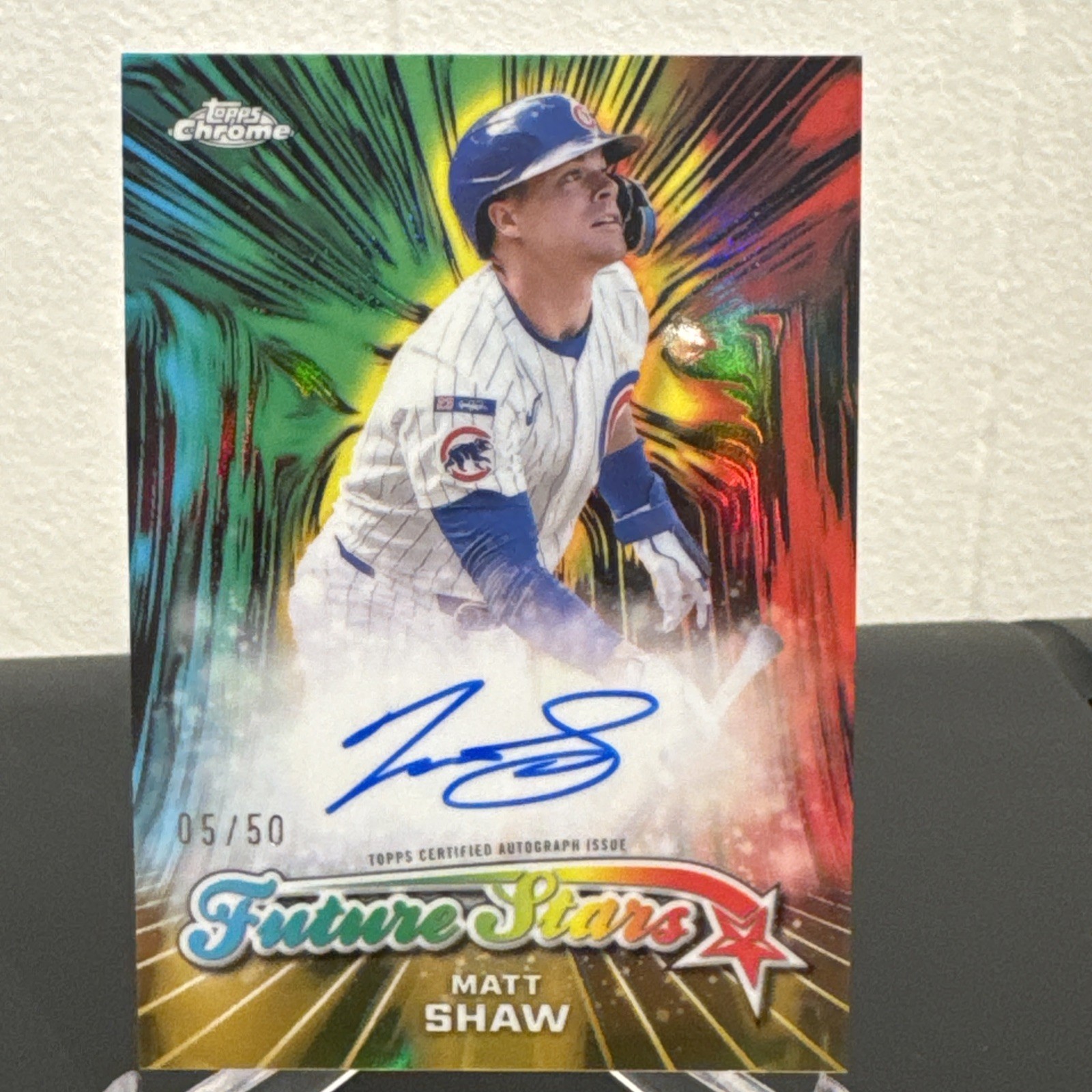 2026 Topps Chrome Baseball- Future Stars Matt Shaw Gold Auto /50. Cubs. 🔥🔥🔥 view 1