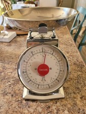 Taylor 3710-21 Silver White 11lb Classic Stainless Steel Kitchen Food Scale