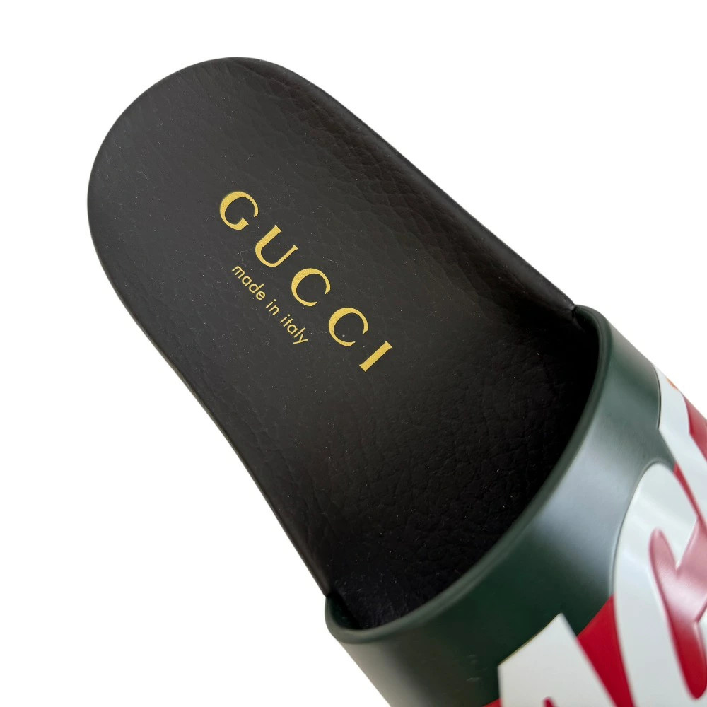 GUCCI×PALACE GUCCI Palace Logo Web Sandal Sherry Line Slide Sandals Approx. 24.5 thumbnail 9