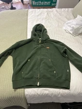 Aime Leon Dore Men's Large Zip Hoodie Sweatshirt Green