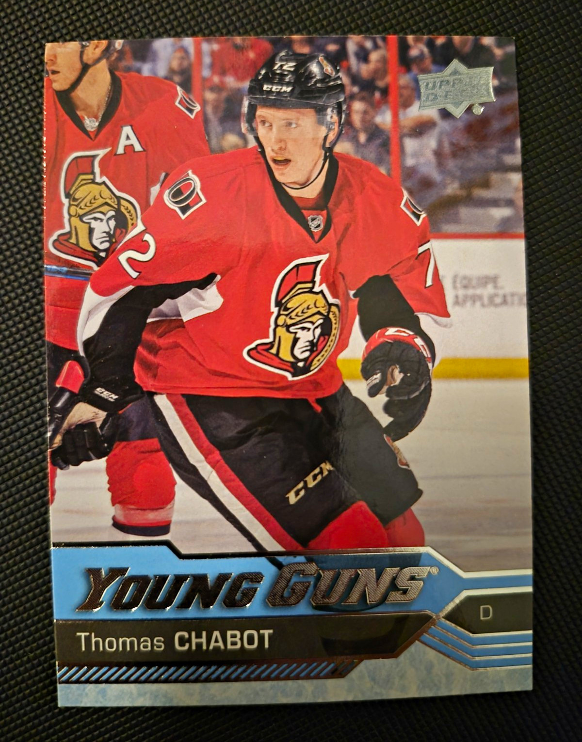 Upper Deck 2016-17 Series 2 Young Guns Thomas Chabot Rookie #488 Senators