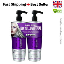 Osmo Super Silver No Yellow Shampoo 1L & Mask Duo Pack | Anti Yellow Hair
