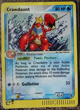 Pokemon Karte Krebutack Crawdaunt 3/97 EX Dragon Drache Holo Rare 2004 Vintage