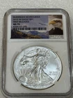 2013 W Burnished Silver Eagle  NGC MS 70 Rare Bald Eagle Label ~ Pristine (X)