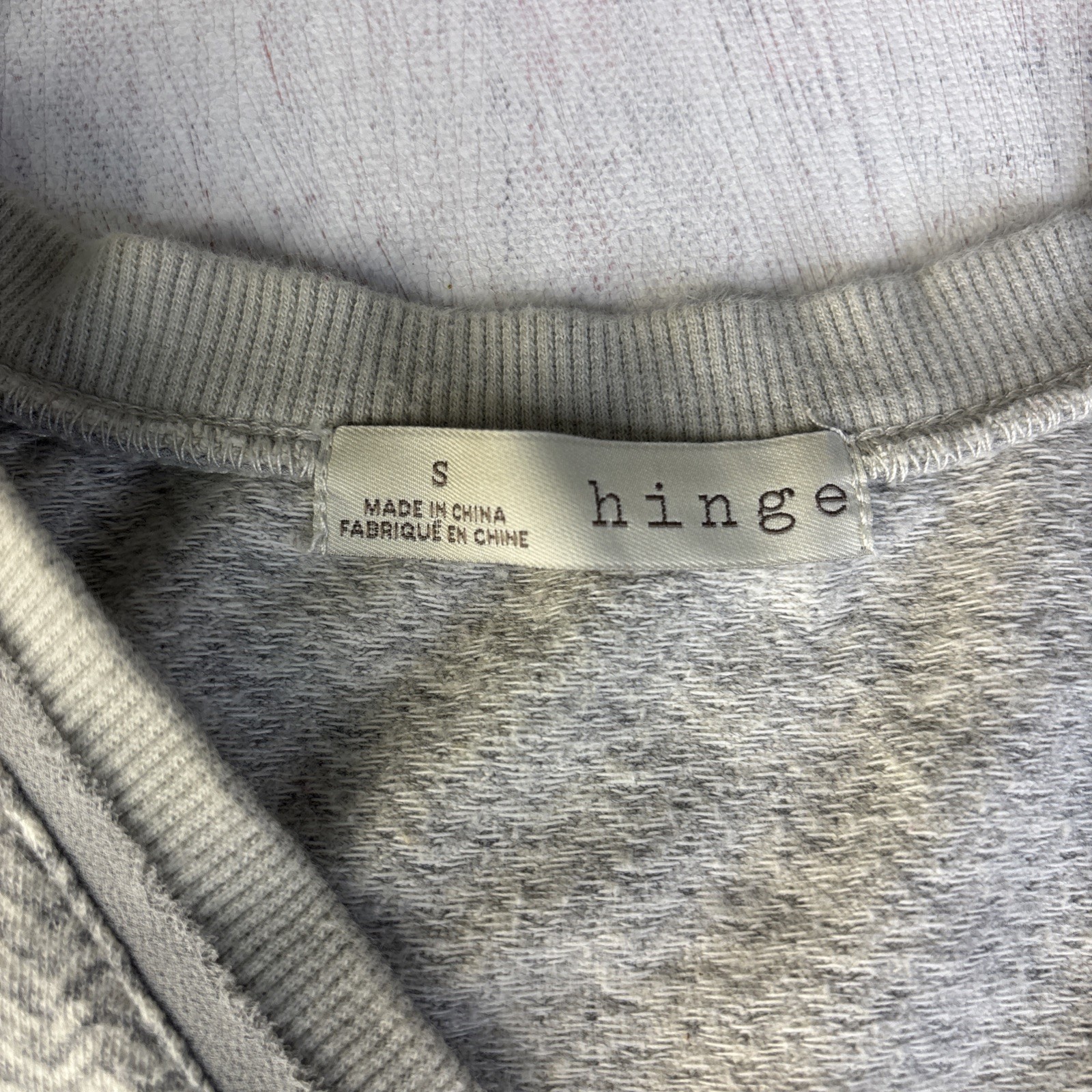 Hinge Women's Size  small gray Pullover Sweater L… - image 5