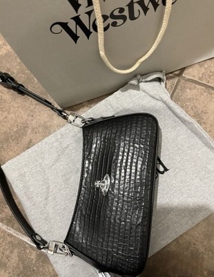 Vivienne Westwood Shoulder Phone Bag Black Crocodile | eBay
