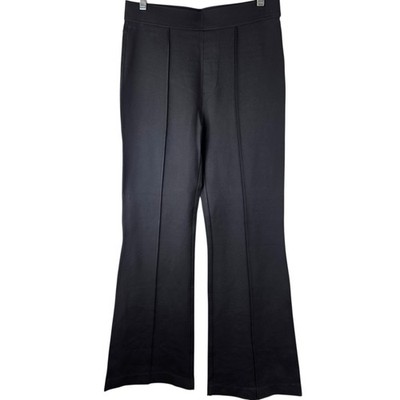 Modern Ambition High Rise Seamed Flare Leg Pull On Pants Womens M Black Career 