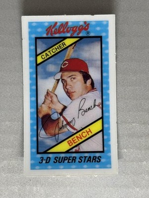 Johnny Bench 1980 Kellogg's 3-D Super Stars #52 Cincinnati Reds